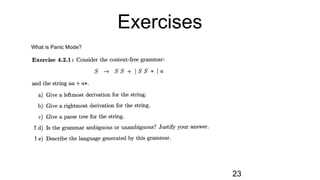 23
Exercises
What is Panic Mode?
 