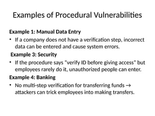 Error Entry Procedure Example software security in information security | PPTX