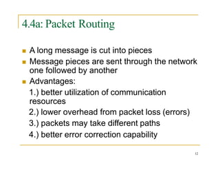 Lecture 06 - Chapter 4 - Communications in Networks | PPTX