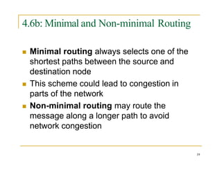 Minimal Routing Lecture 06 - Chapter 4 - Communications in Networks | PPTX