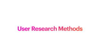 Comprehensive User Research Methods in Human-Computer Interaction | PDF