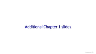 Additional Chapter 1 slides
Introduction: 1-31
 