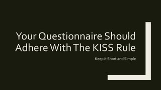 Developing an instrument 