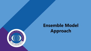 Ensemble Model
Approach
 
