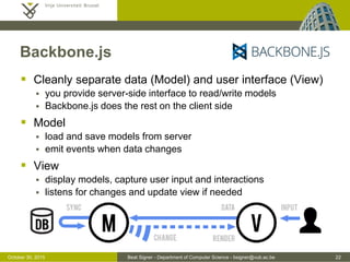 Web Application Frameworks - Web Technologies (1019888BNR) | PDF