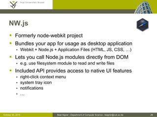 Web Application Frameworks - Web Technologies (1019888BNR) | PDF