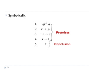 Discret Math Rules Discrete Structure/Mathematics / Rules of inferences | PPTX