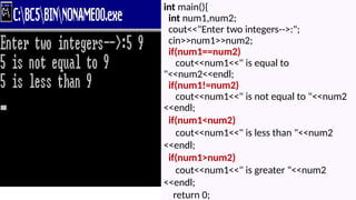 Conditions in C++ PowerPoint Presentation | PPTX