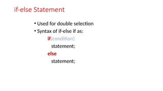 Conditions in C++ PowerPoint Presentation | PPTX