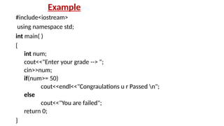 Conditions in C++ PowerPoint Presentation | PPTX