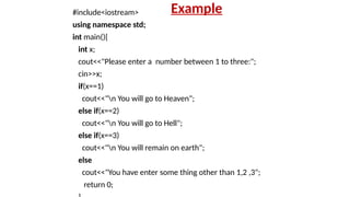 Conditions in C++ PowerPoint Presentation | PPTX