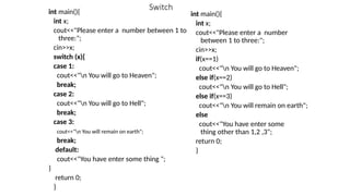 Conditions in C++ PowerPoint Presentation | PPTX