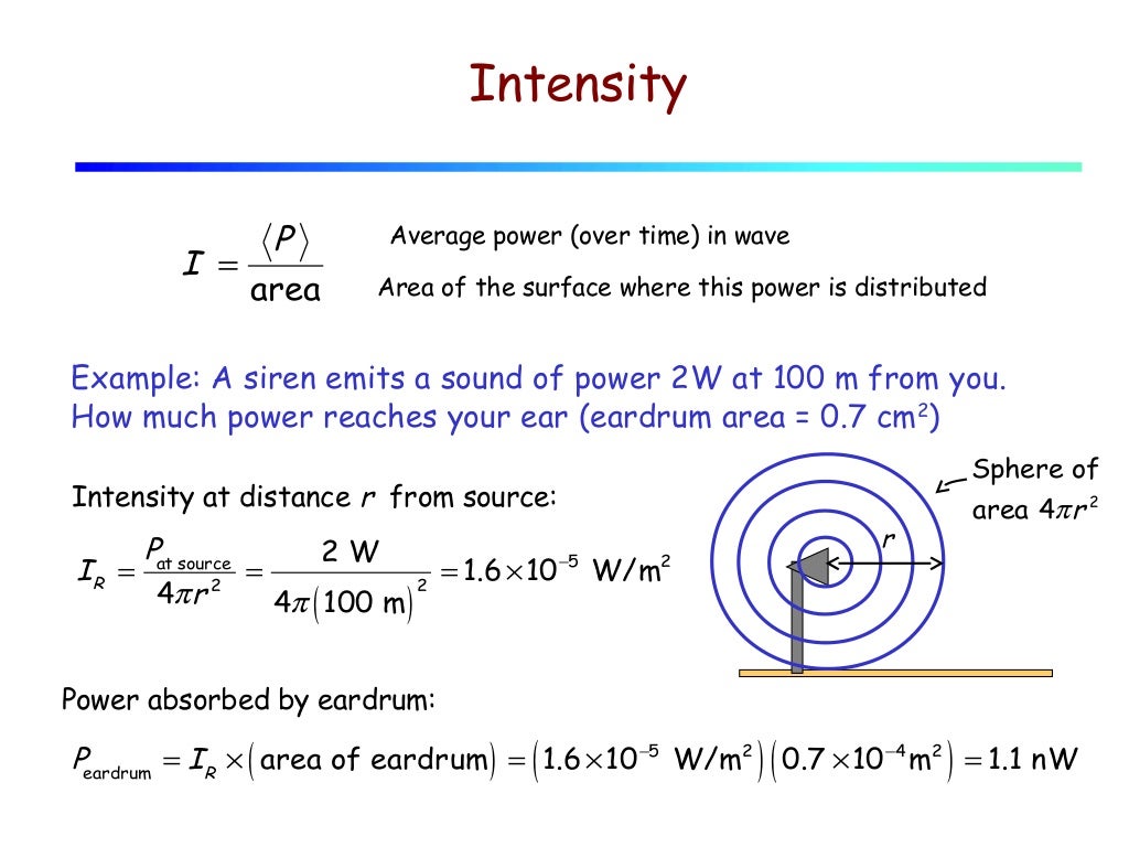 Lecture 07 sound waves. speed of sound. intensity.