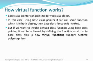 07. Virtual Functions | PPTX | Programming Languages | Computing
