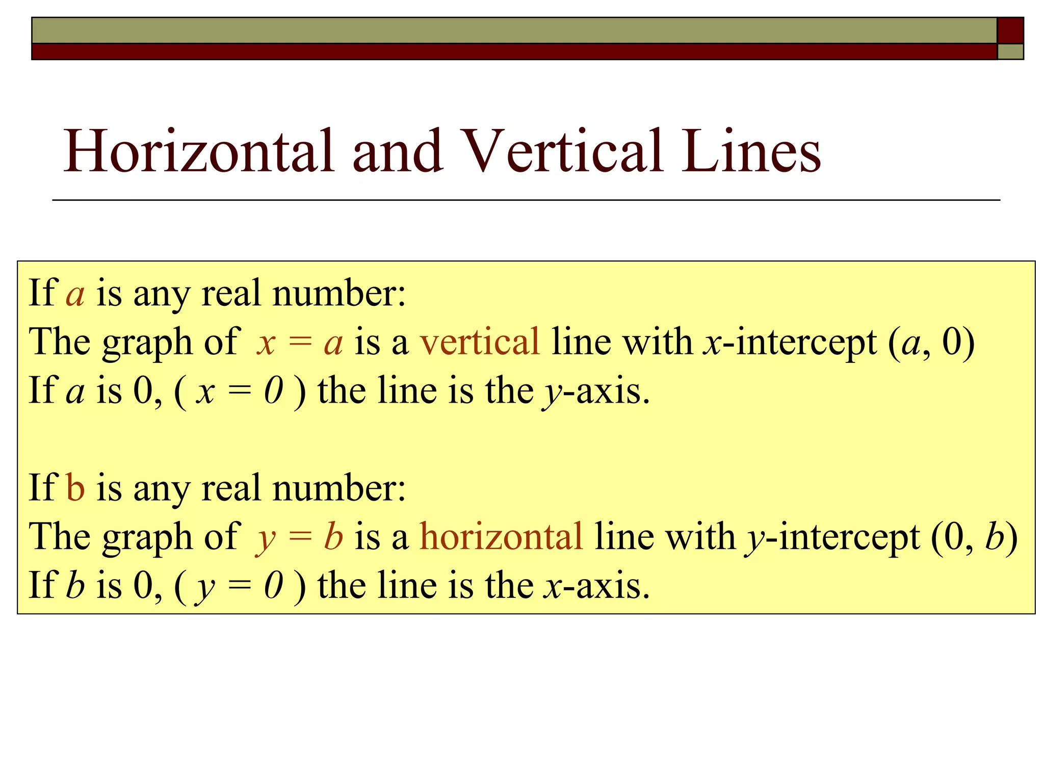 Lecture 07 graphing linear equations | PPT