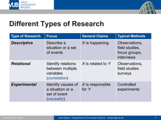HCI Research Methods - Lecture 7 - Human-Computer Interaction ...