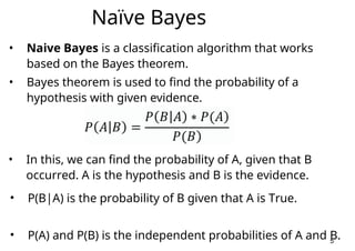 Lecture07_ Naive Bayes Classifier Machine Learning | PPT