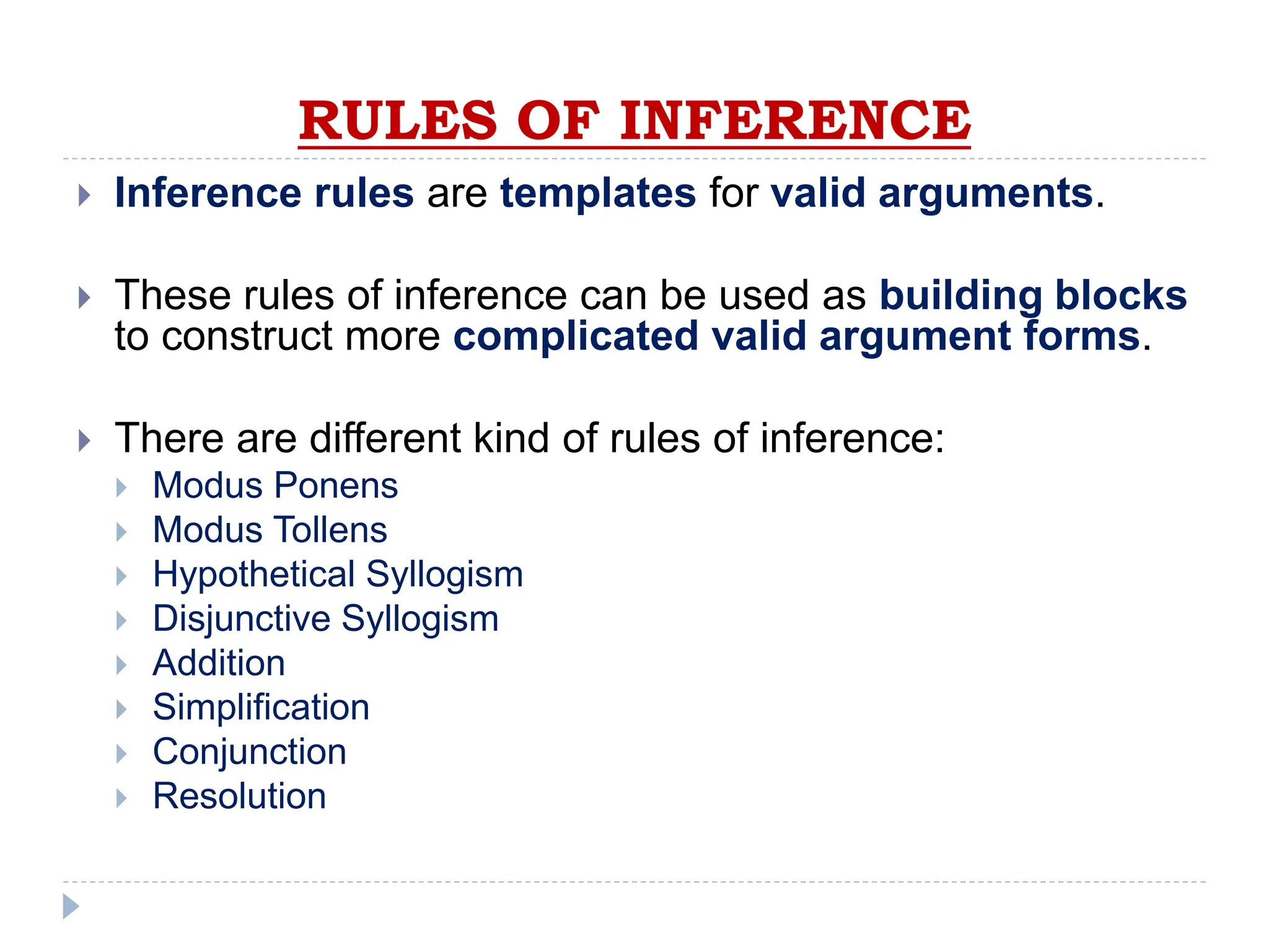 rules of inference in discrete structures | PPTX | Programming ...