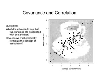 Covariance and Correlation ,[object Object],[object Object],[object Object]