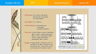 Duration: 60 min DPT Medical Physics Lecture 08
 
