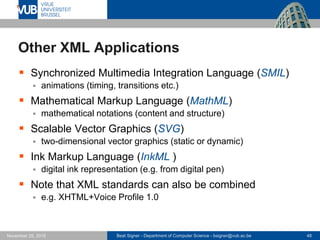 XML and Related Technologies - Web Technologies (1019888BNR) Slide 48