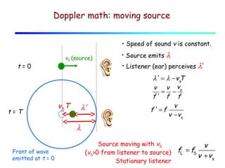 Lecture 09 interference for sound waves. beats. doppler effect | PPT