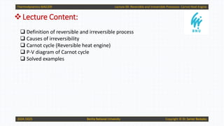 Understanding the 2nd Law of Thermodynamics: Reversible and ...