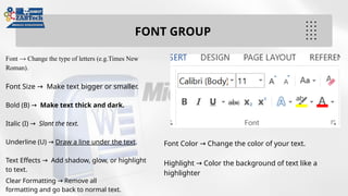 Introduction to word all the basic of word you should know | PPTX