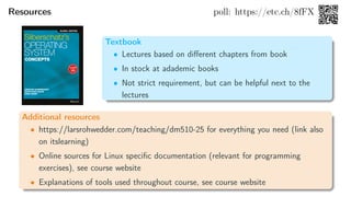 lecture 1 notes on operating systems course | PDF