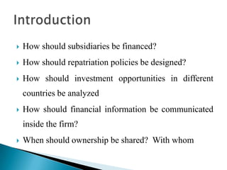 Expanded opportunity sets