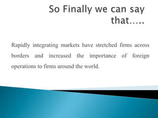 Foreign exchange risk