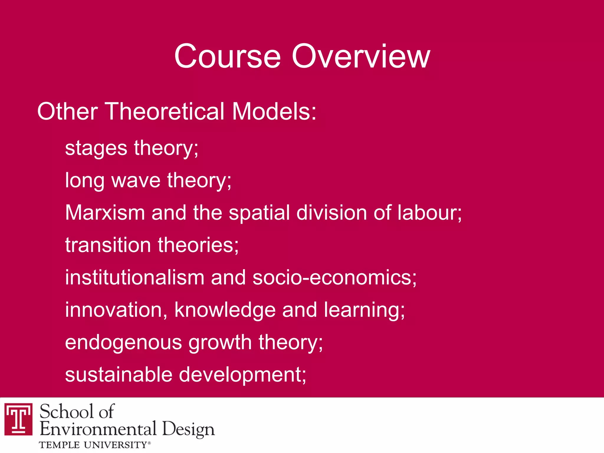 growth of knowledge-intensive forms of economic activity; 