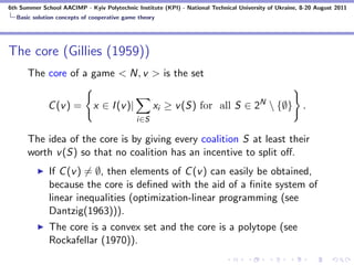 Cooperative Game Theory | PDF