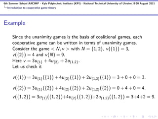 Cooperative Game Theory | PDF