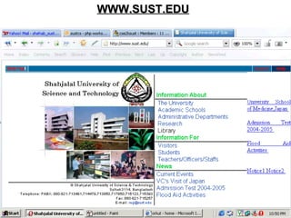 WWW.SUST.EDU 
