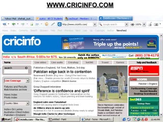 WWW.CRICINFO.COM 