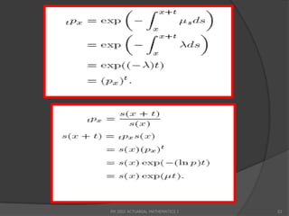FM 2002 ACTUARIAL MATHEMATICS I   53
 