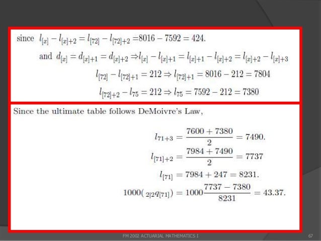actuarial mathematics