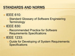 Ieee 1233 Example Requirement Engineering Lec.1 & 2 & 3 | PPTX