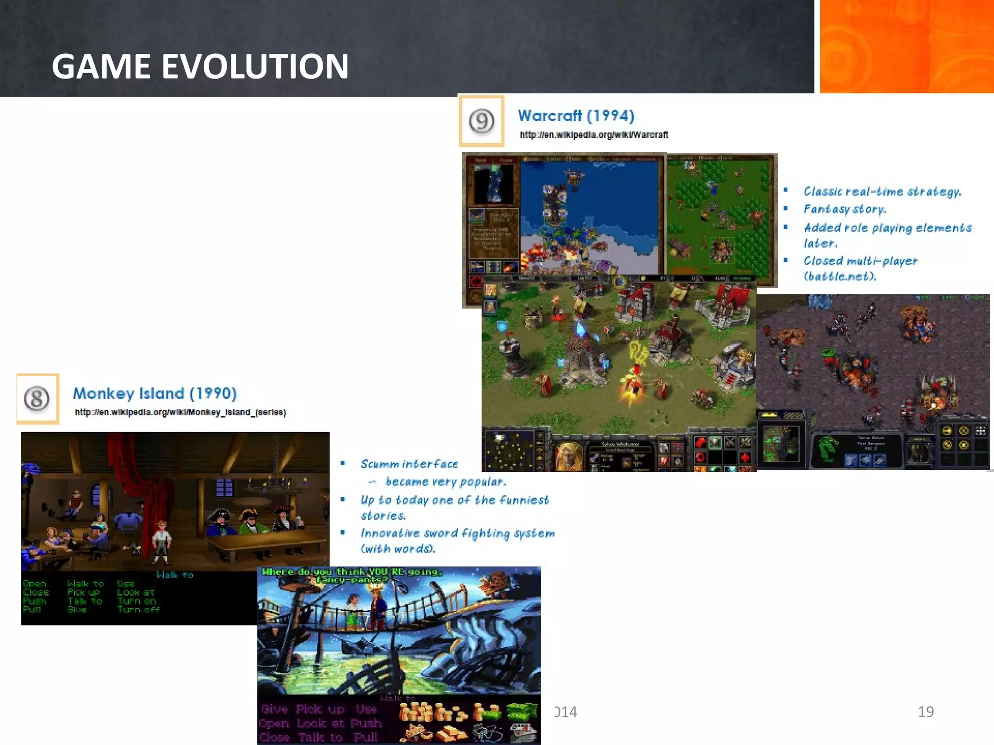 GAME EVOLUTION

MMX3043 L.F.M.I. 2014

19

 