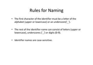 Python - Lecture 1 | PPT