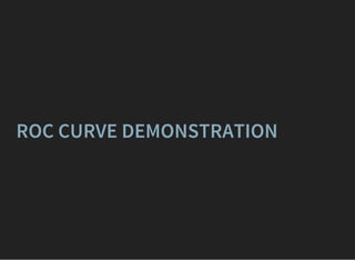 ROC CURVE DEMONSTRATION
 