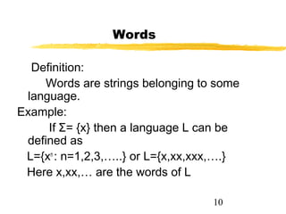Theory of Automata | PPT