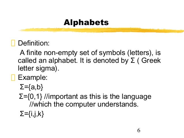Theory Of Automata