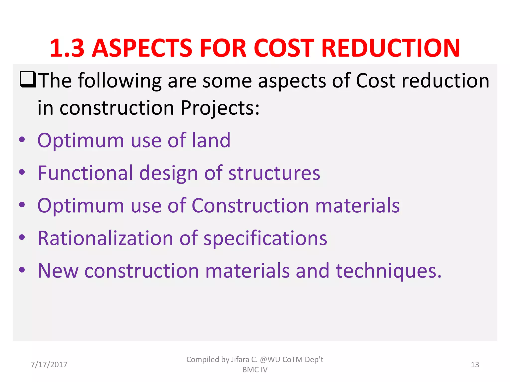 concept of cost Efficient construction | PPTX