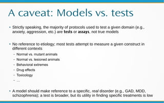 Workshop on Behavioral models in zebrafish | PPT