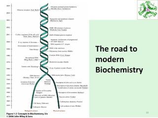10
The road to
modern
Biochemistry
 