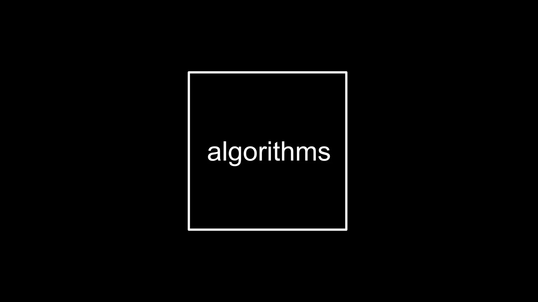 algorithms 