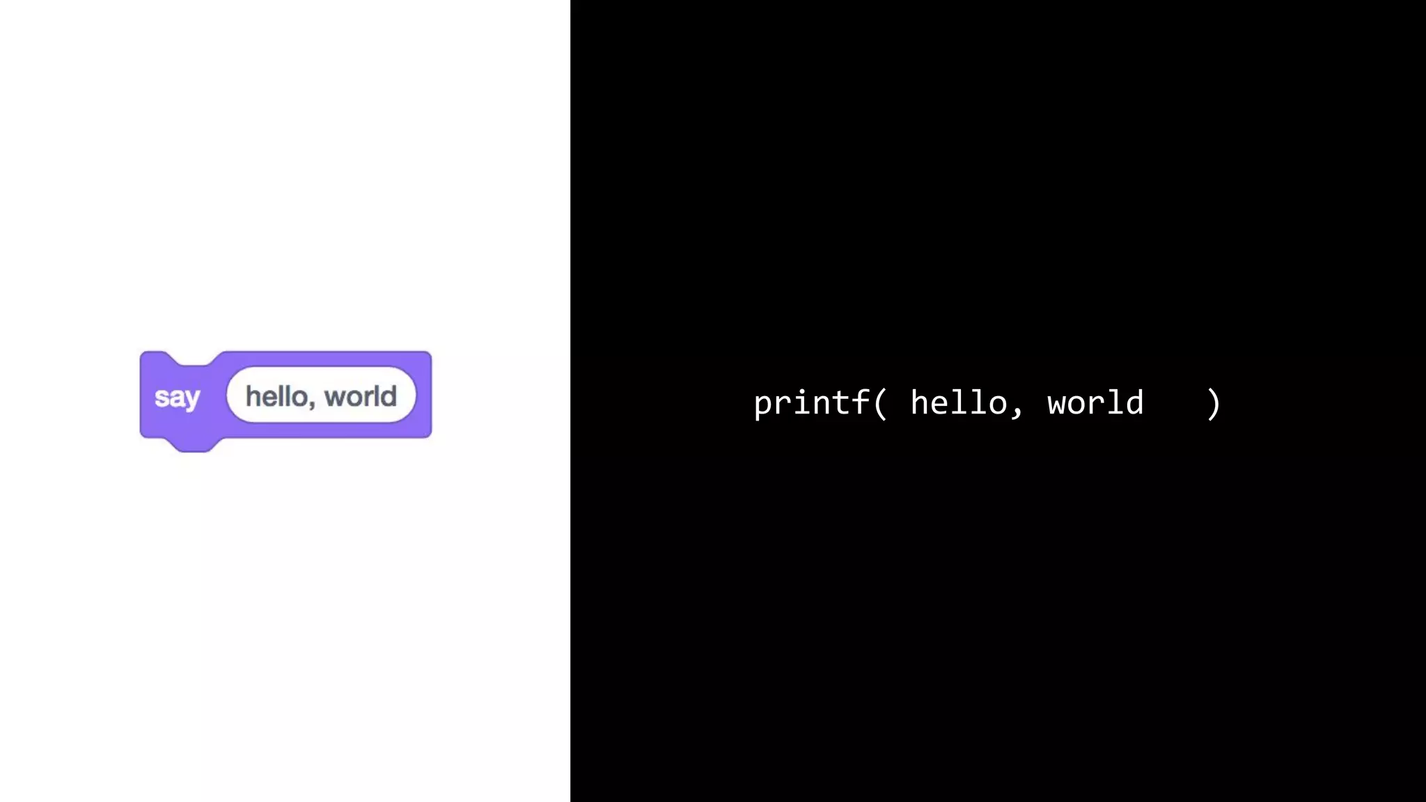 printf("hello, worldn"); 