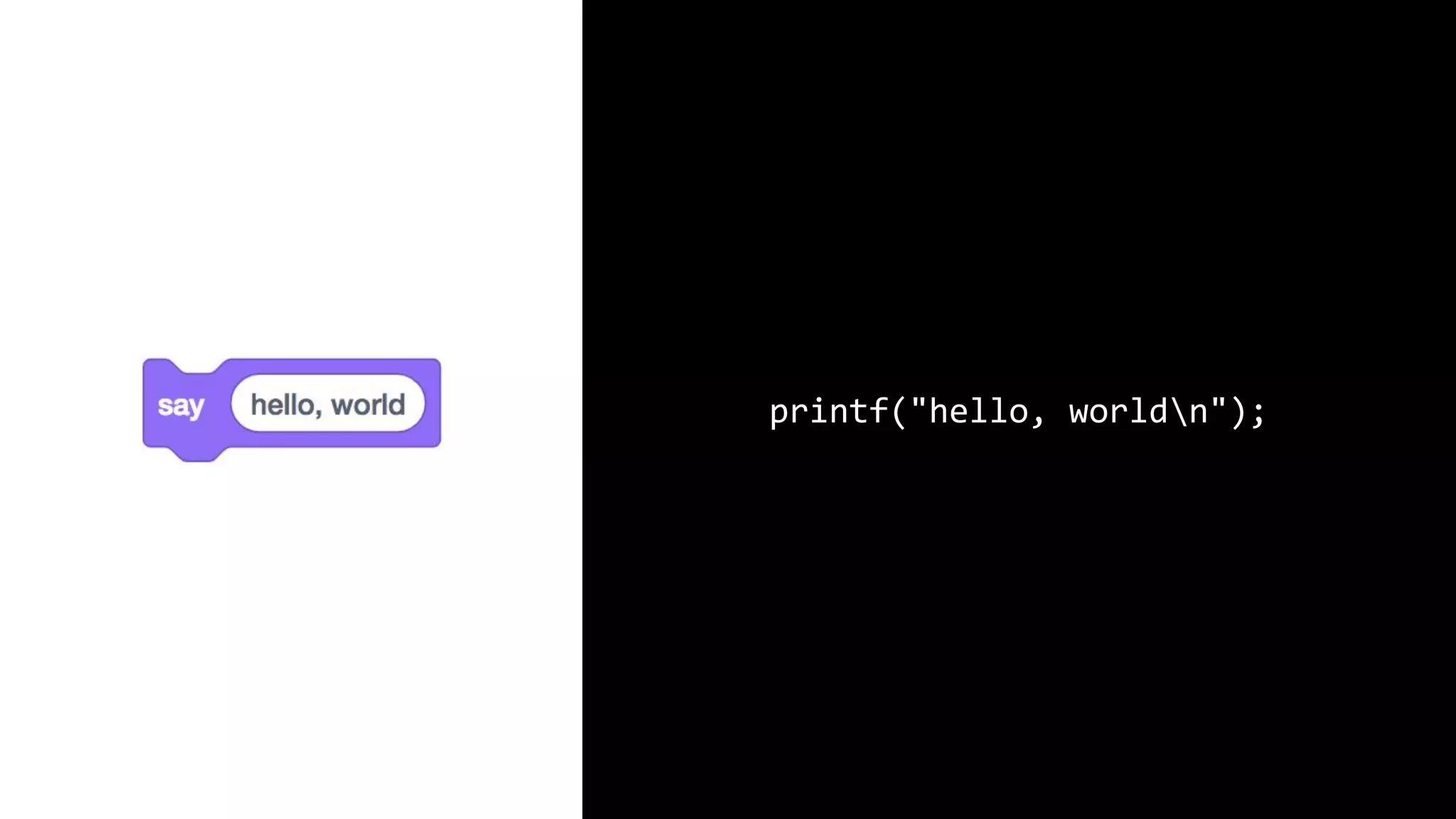 printf("hello, worldn"); 